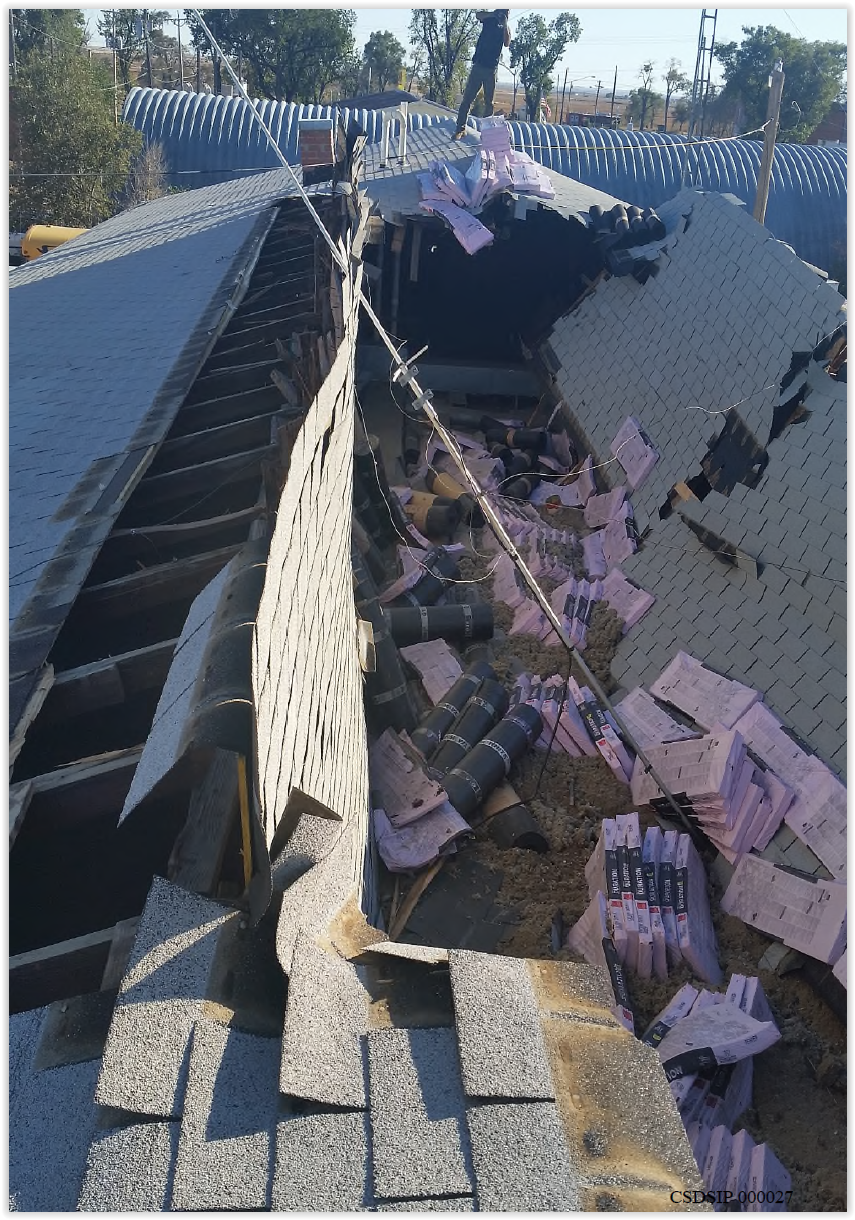 Roof collapse image